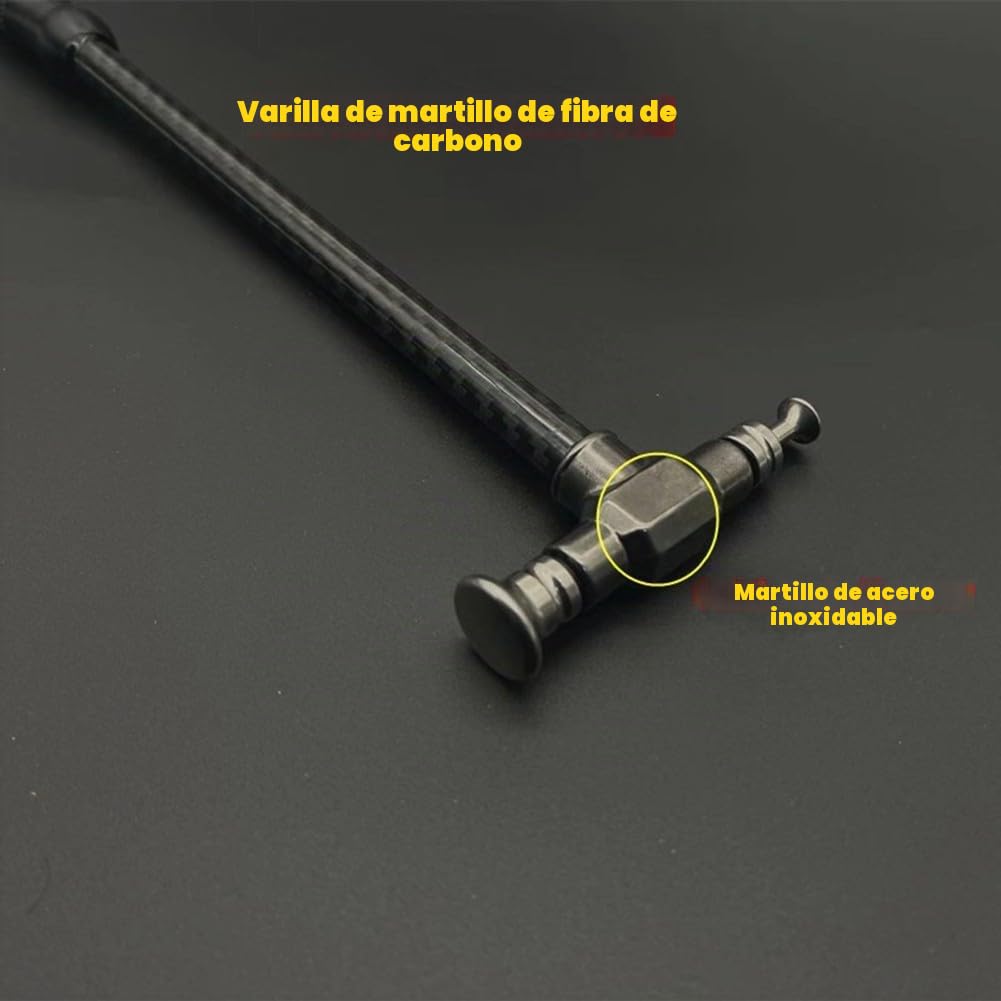 Kit de reparación de abolladuras sin pintura, herramientas de golpe de martillo, para herramientas de eliminación de abolladuras de puerta de refrigerador de coche (11 piezas)