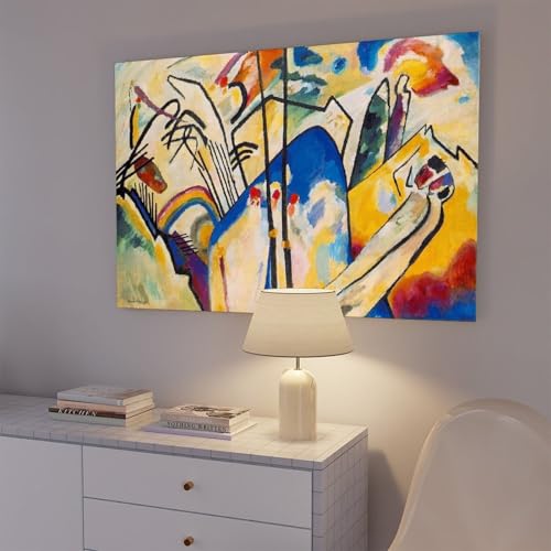 Impression sur toile Kandinsky Composition IV - Tableau mural 40x61 cm