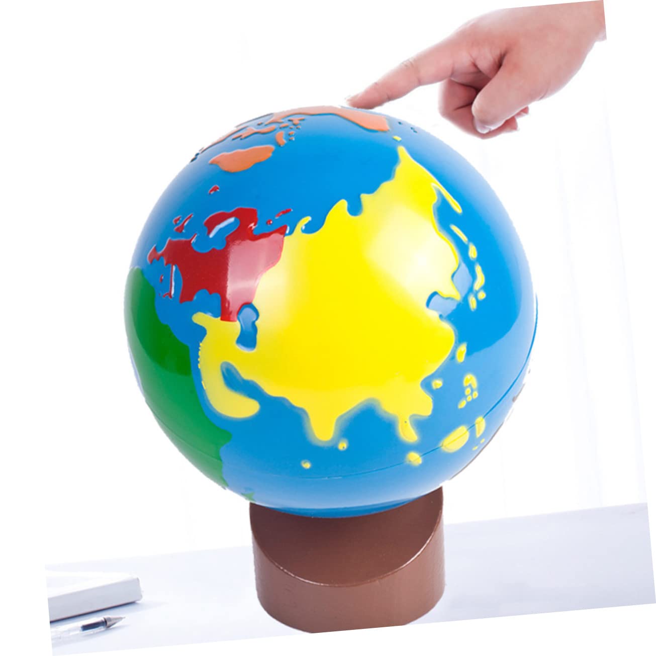 iplusmile Globo Terráqueo Base Juguete Educativo para Niños Superficie Lisa Estimulación Cognitiva Decoración Infantil