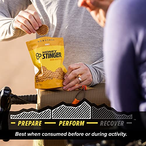 Image of Honey Stinger Organic Mini Honey Waffles, Energy Stroopwafel for Exercise, Endurance and Performance, Sports Nutrition for Home & Gym, Pre and Post Workout, 5 Bags, 26.5 Ounces