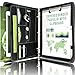 STYLIO Zipper Portfolio Binder | Padfolio 3 Ring Binder (1") and Clipboard Folio (Removable)| Portfolio Organizer for Documents, iPad, Tablet, Phone |Faux Leather Notebook Folio for Men & Women
