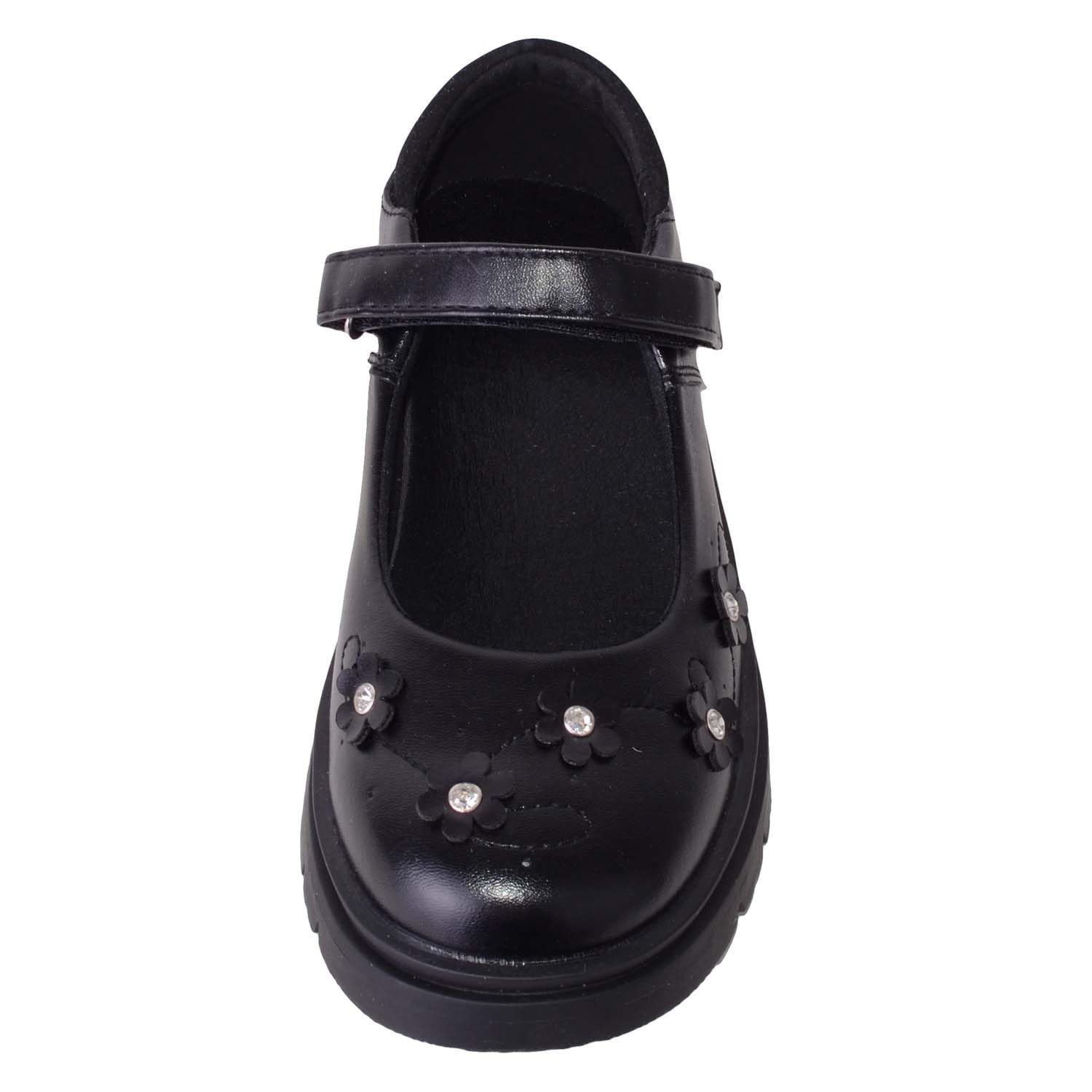 ABSOLUTE FOOTWEAR Chaussures Mary Jane en similicuir pour enfants et filles Motif floral