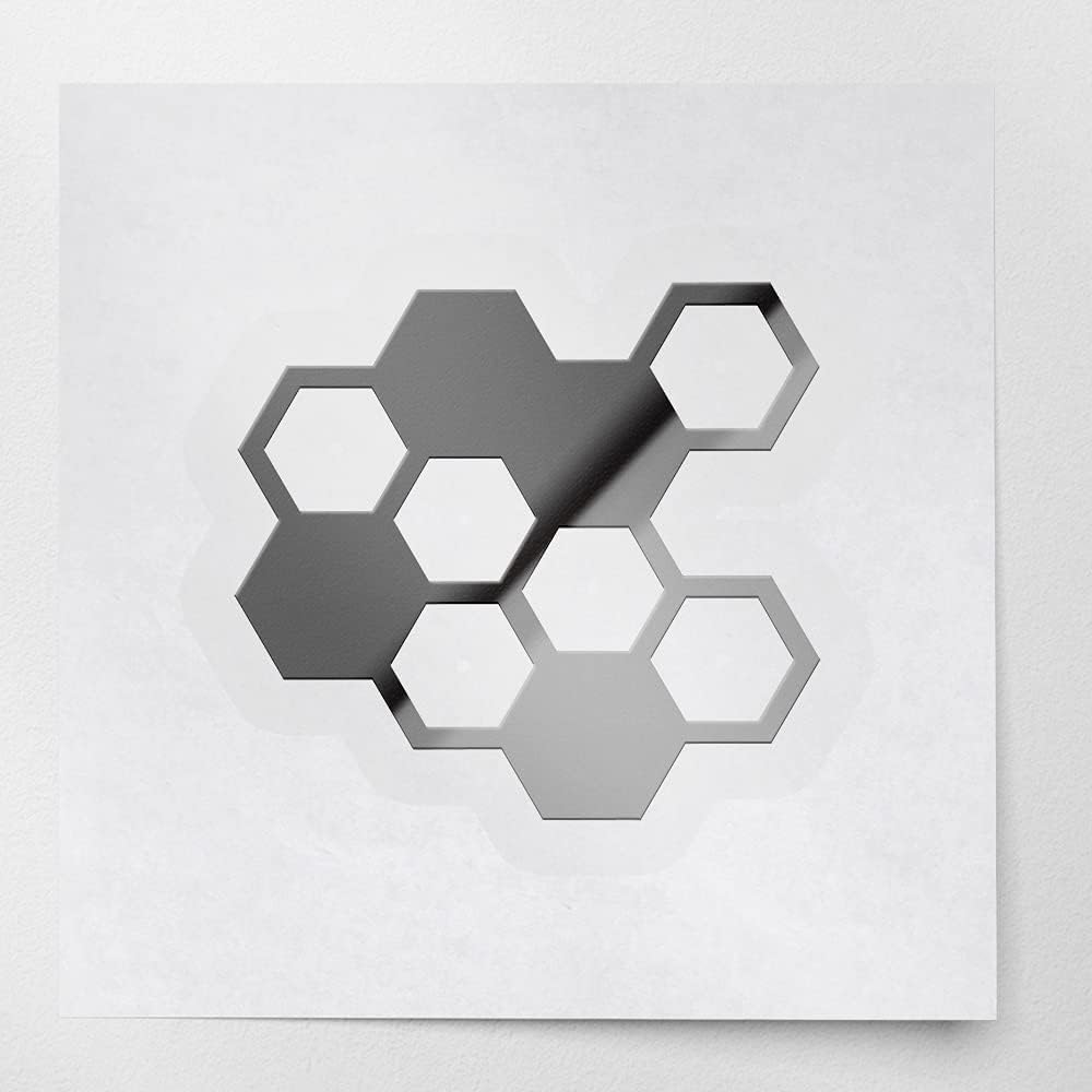 Transparent Decal Stickers of (Metallic Silver