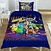 Produktbild Wendebettwäsche-Set Disney Toy Story für Einzelbett, für Mädchen und Jungen, Buzz Lightyear/Woody/Dino-Rex, Polyester, Toy Story - "Rescue" Buzz Lightyear / Woody, Junior/Toddler/Cot Bed