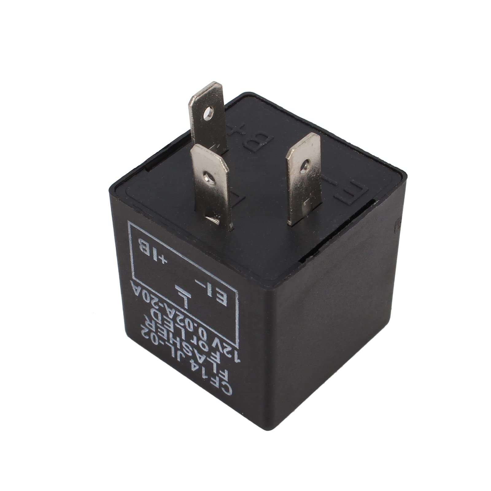 Carbbia CF14 EP35 Electronic Flasher Relay 3 Pin 12V for Car Vehicle L Fix LED Light Bulbs Turn Signal Hyper Blink Flash No Flash Problem JL-02
