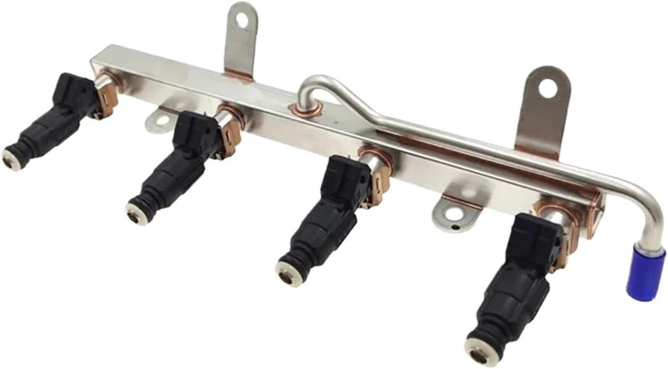 Compatible With SAIC MG3 MG5 MG350 MG360 GT Fuel Rail Assembly Injection Nozzles Injectors MJY100640(Ejector 4pcs)