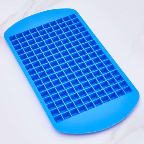 Bandeja para cubitos de hielo de silicona azul mini miniatura 1