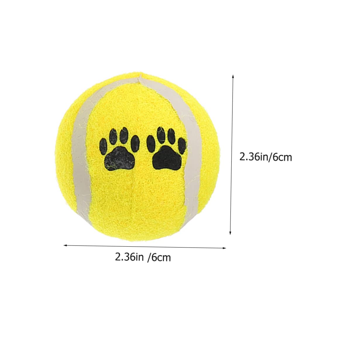 BESPORTBLE 16piezas Balones De Entrenamiento para Perros Juguetes para Cachorros De Tenis para Mascotas Juguetes Divertidos para Ejercicio y Entrenamiento