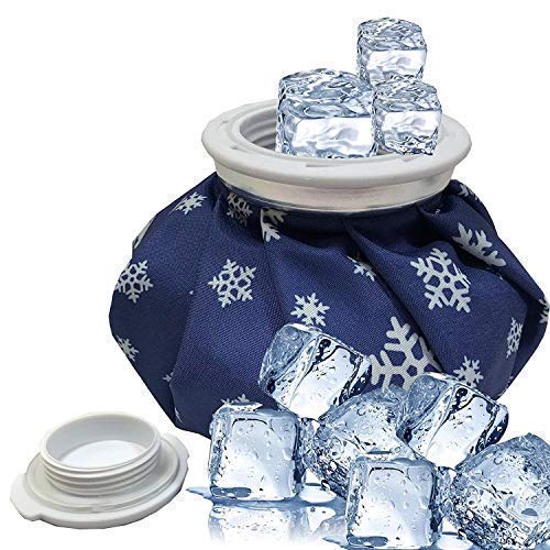 Denique Ice Cold Pack Reusable Ice Bag Hot Water Bag for Injuries, Hot & Cold Therapy and Pain Relief (9 Inch)