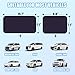 ZATOOTO Static Cling Car Sun Shade for Side Window & Windshield, 4 Pack Expandable Window Shade Sun Blocker Car Windshield Sunshade｜Reinforced Frame｜Anti-Glare｜(2 Pack, 9.84*7 in & 2 Pack, 15.7*7 in)