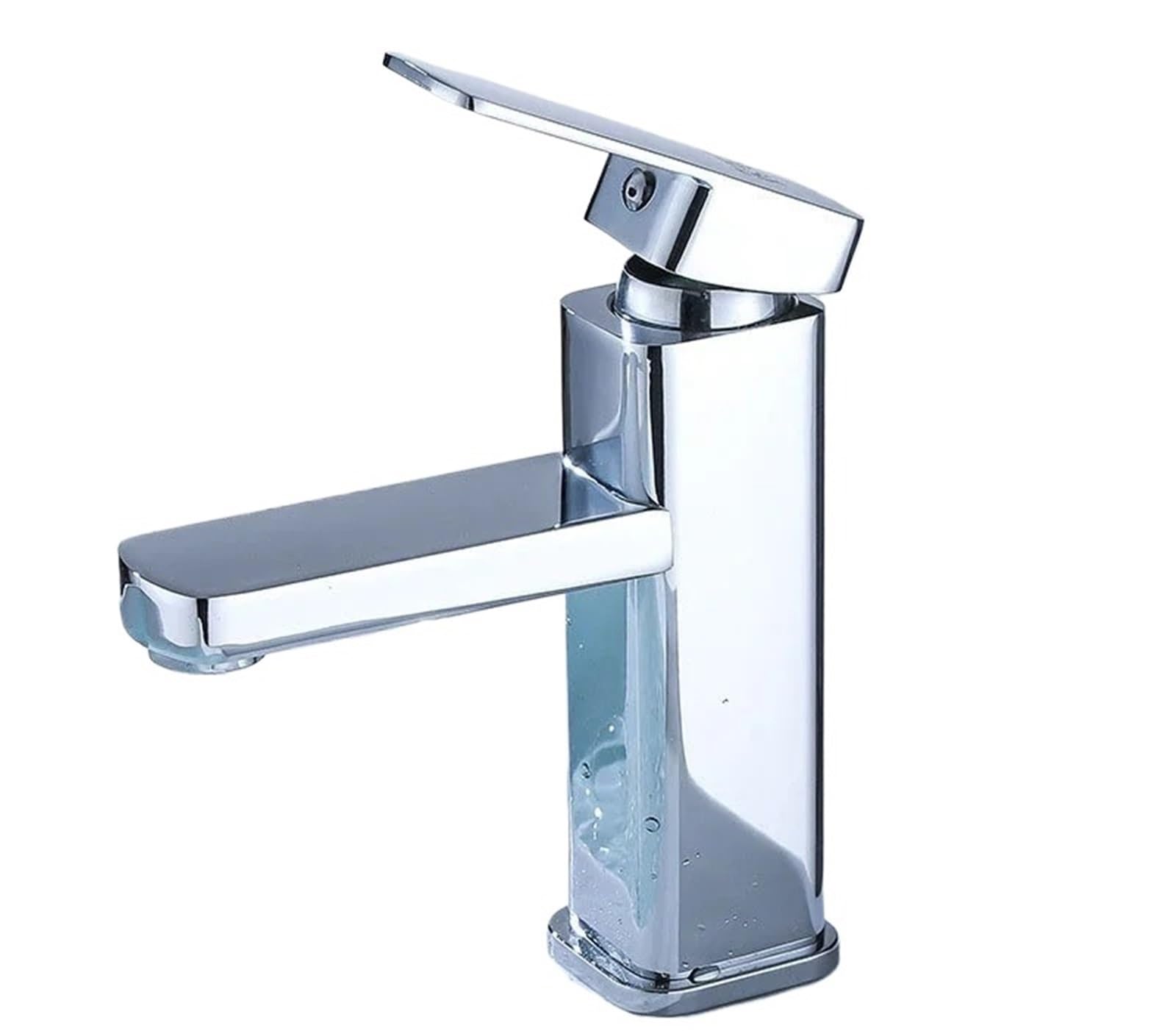 Bateria umywalkowa ze stali nierdzewnej, jednouchwytowa bateria łazienkowa z uchwytem, bateria mieszająca do WC, bateria z mieszaczem ciepłej i zimnej wody na blacie (60 cm, 2 sztuki)