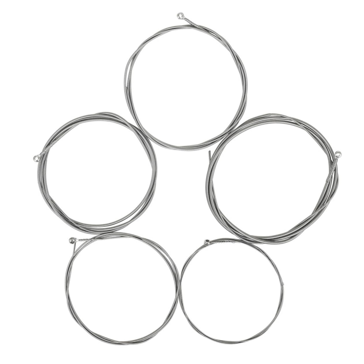 Toddmomy 5pcs String Bass Instruments Accessories Instrument Parts Nickel Steel Winding (Coating) Bass Guitar Accessories Bass Parts Hexagonal High Carbon Alloy