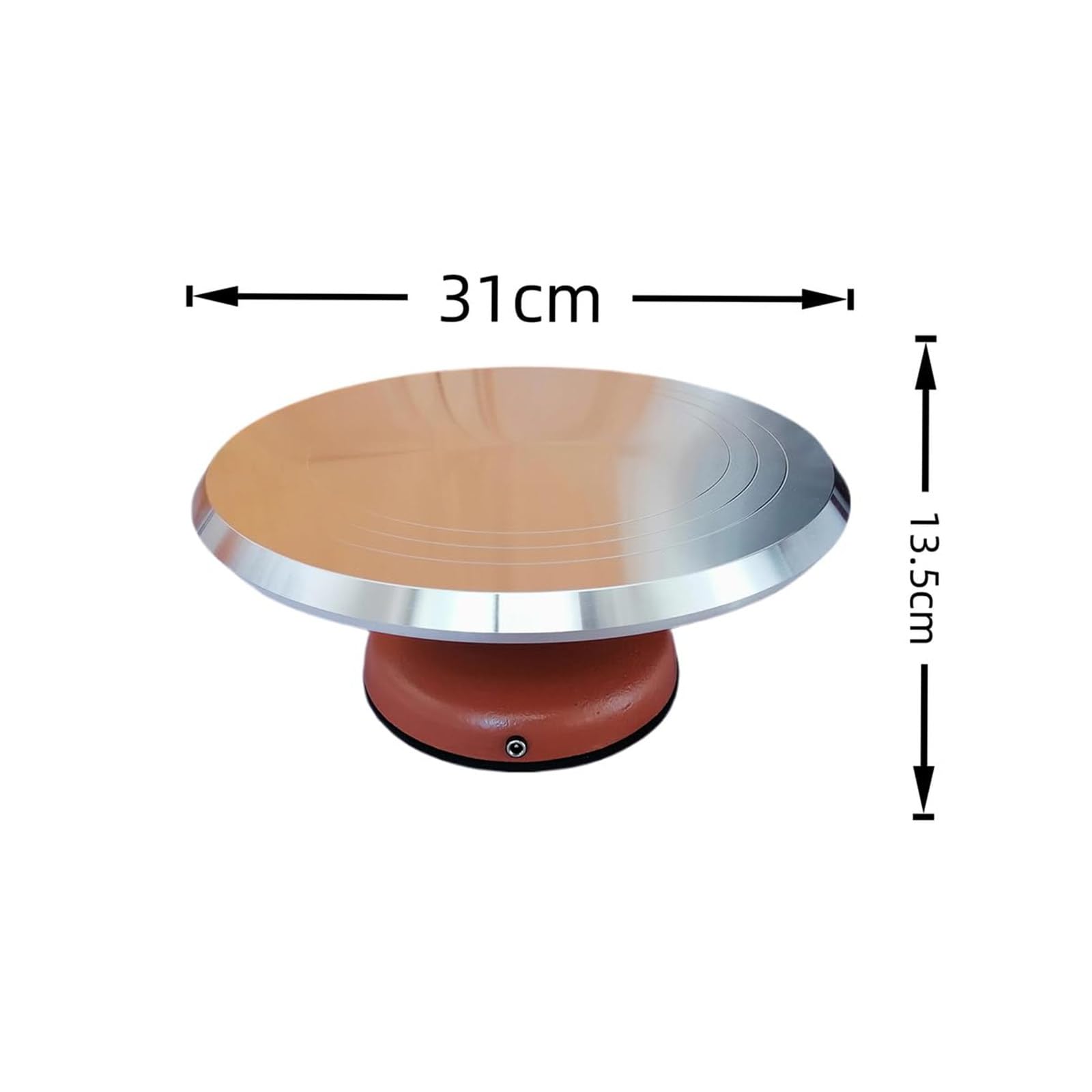 Plato Giratorio Eléctrico para Pasteles, Girador Motorizado para Pasteles, Plato de Decoración de Pasteles de 12 Pulgadas, Soporte para Pasteles con Velocidad Ajustable
