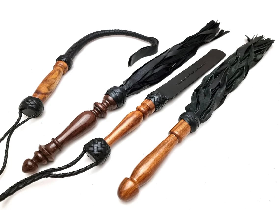 Flogger de cuero de alta calidad para montar y montar a caballo