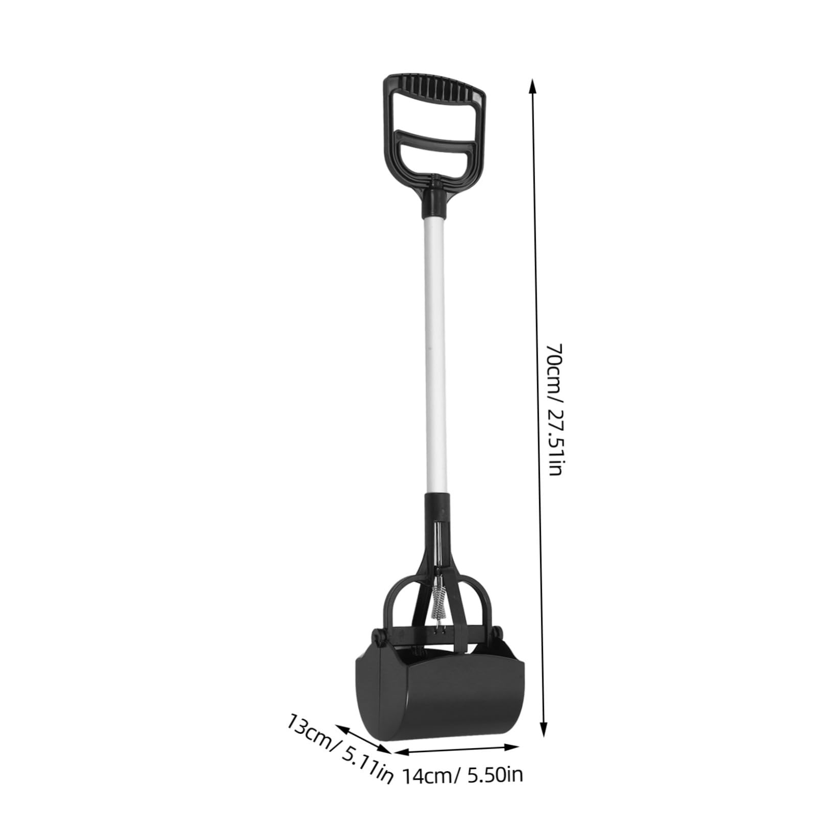WOONEKY Ramasse-crottes Nettoyage Facile Chien pour Plastique Manche Long Couleur Aléatoire Large Ouverture et Utilisation en Extérieur pour Déjections D’Animaux