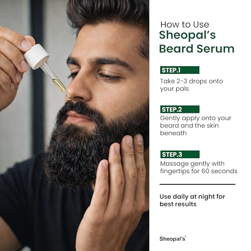 Image of Sheopal's Beard Care Combo Kit | Beard Serum & Beard Capsules | Supports Beard Growth, Thickness & Grooming | Natural Herbal Formula for Men