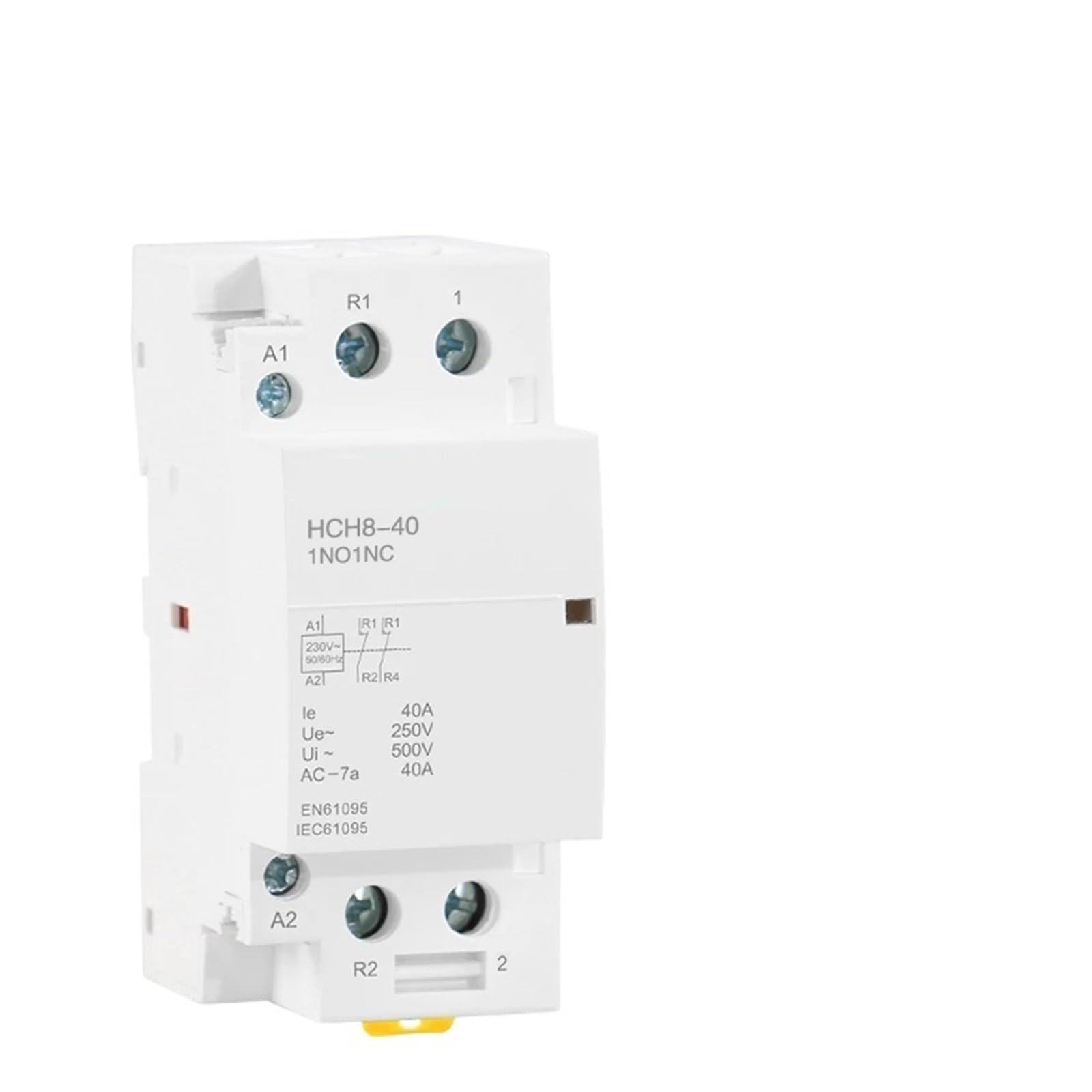 PIHWGUVD HCH8-40 Household Contactor 2P 40A 63A 2NO or 2NC 1NO1NC 24V 110V 220V Automatic Din Rail Type(2p 63a 2no Ac110v)