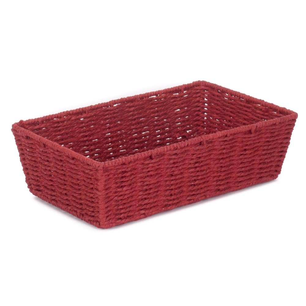 Red Hamper Extra Large Paper Rope Tray Red