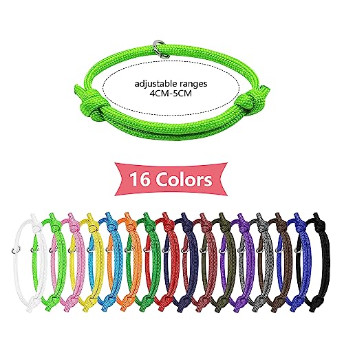 JJWNML 16pcs welpen ID halsbänder, Neugeborene kätzchen, weiche Polyester halsbänder einstellbare Bands Identifikation welpenhalsband für Neugeborene Haustier, Multi Coloured (S,12-20CM)