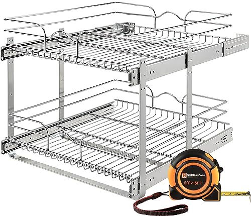 Rev-A-Shelf 2 Tier Pull Out Under Sink Organizer, 21 x ...