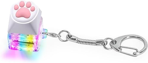 Juguetes sensoriales con teclado para adultos, clicker de teclado y llavero de luz LED, juguetes divertidos sensoriales para aliviar la ansiedad