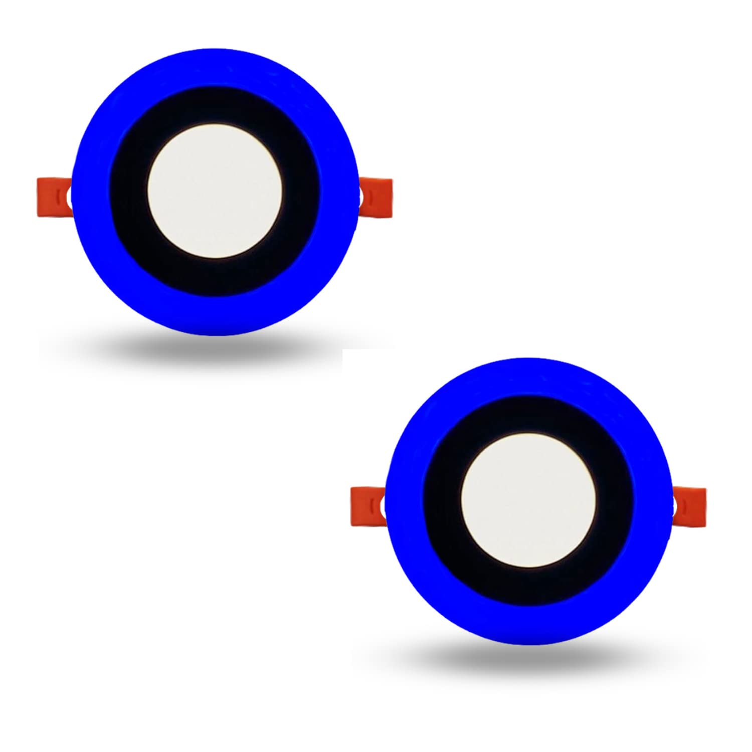 D'Mak 5Watts Round Panel Ceiling Light, Blue, White