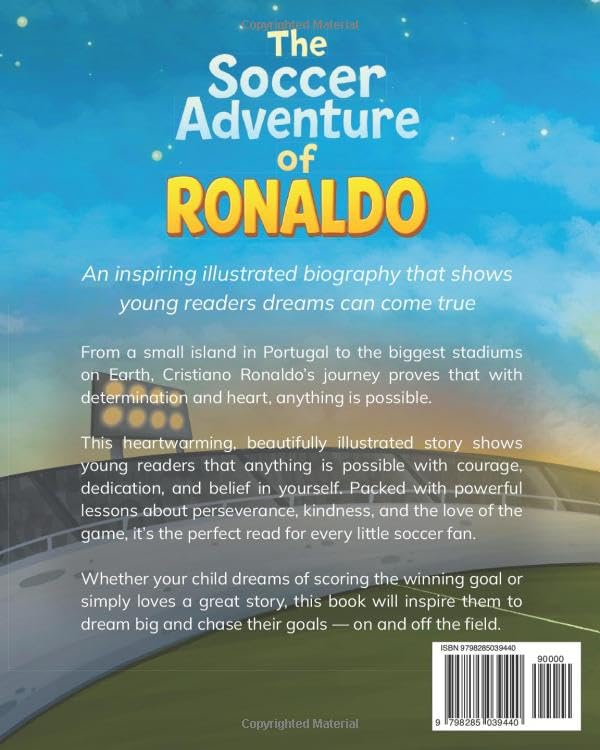The Soccer Adventure of Ronaldo: Illustrated Soccer Book for Kids 5–9 | Inspiring Biography of Cristiano Ronaldo, Hard Work & Believing in Yourself (Illustrated Soccer Biographies) - Image 2