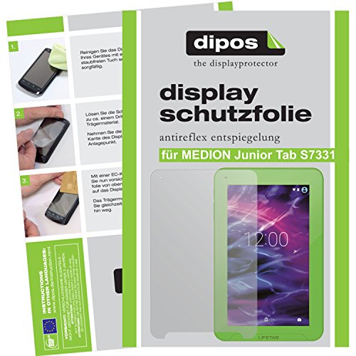 I 2X Pellicola Protettiva antiriflesso Compatibile con Medion Junior Tab S7331 di Protezione