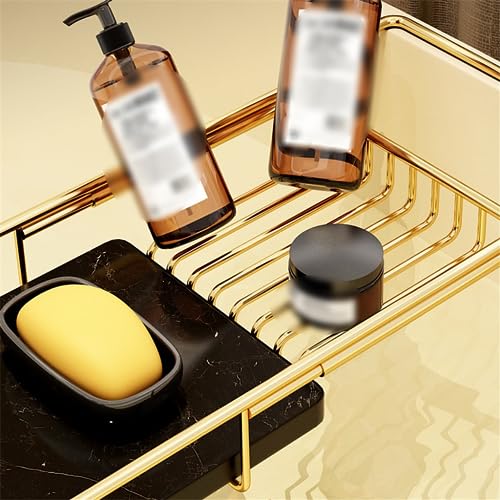 Ensemble de bain extensible avec plateau de baignoire rétractable et support stable - 6