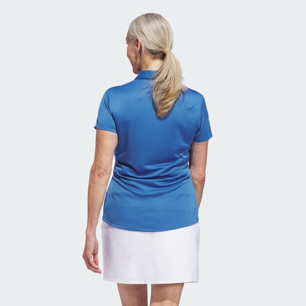 adidas Femme Women's Solid Performance Short Sleeve Polo Shirt