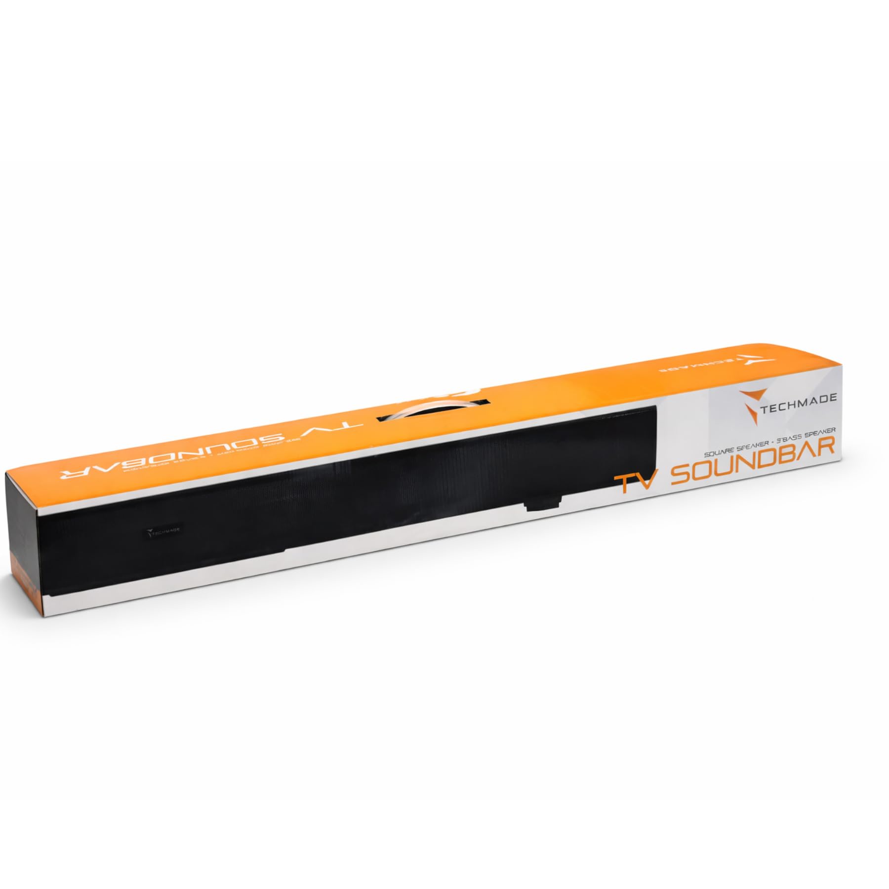 TECHMADE Soundbar TV 2.0 Bluetooth 120W HDMI ARC USB AUX Ottico Audio Potente Bassi Profondi Compatta