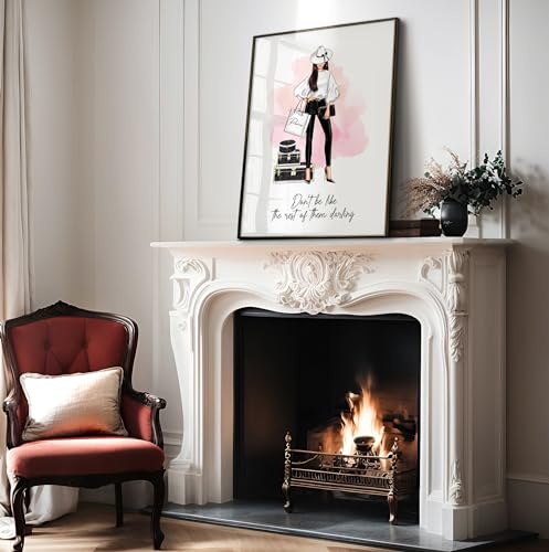 Image of Poster Master Don't Be Like The Rest of Them Darling Poster - Fashion Print - Positive Quote Art - Trendy Art - Gift for Women & Fashionista - Decor for Bedroom or Girls Room - 8x10 UNFRAMED Wall Art