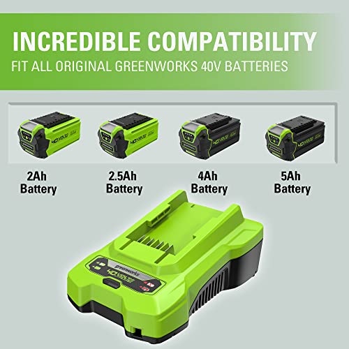 Image of Greenworks 40V Battery Charger (Genuine Greenworks Charger)