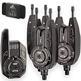 NGT XT3 Wireless 3+1 Bissanzeiger Set mit Empfänger & Koffer Karpfenangeln Alarme