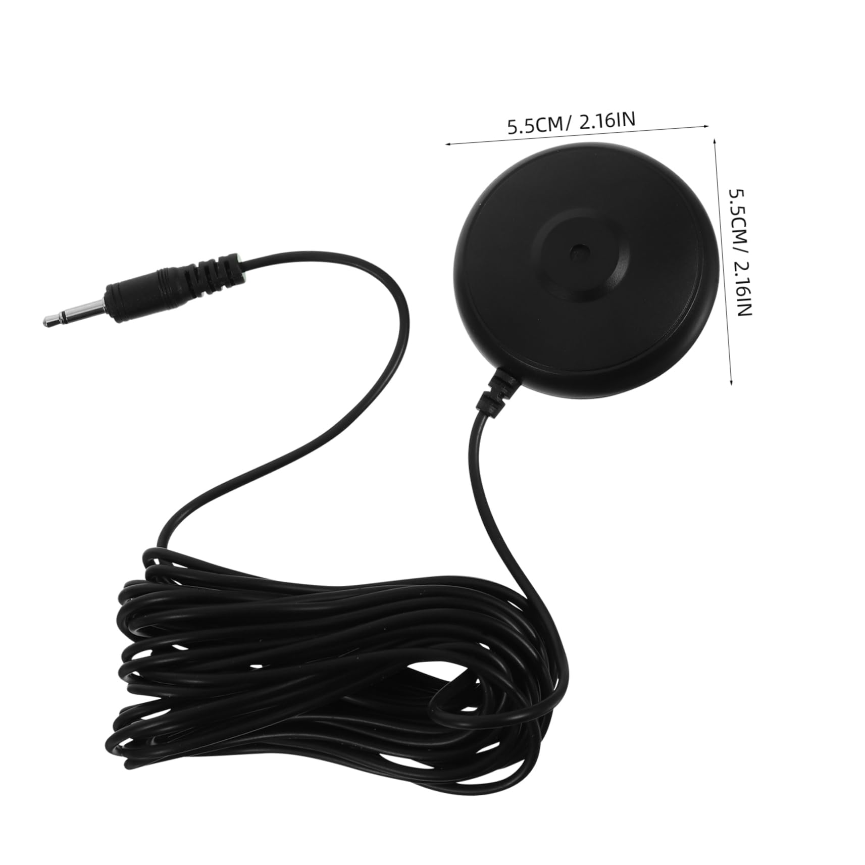 HANABASS Calibration Microphone for Audio Wired Mic for Theater System Calibration Enhanced Speech Clarity for Remote Work Conference Calls Black Straight Plug