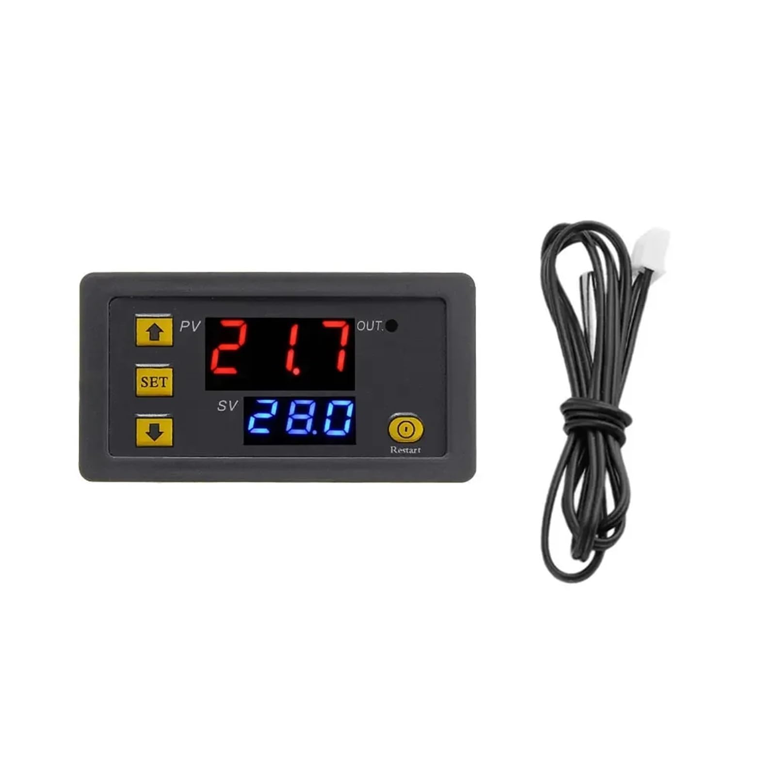 W3230 cyfrowy termostat z wyświetlaczem LED, 12 V, 24 V, AC, 110-220 V, czujnik 20 A, kontrola temperatury i przyrządy do sterowania ogrzewaniem/chłodzeniem