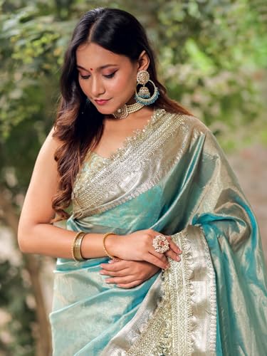 BANARASI KARGHA silver banarasi silk saree – image 6