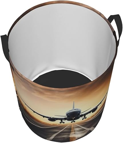 Miniatura 3 de backpack airplane print Circular Hamper Waterproof Storage Bin Organizer Basket Laundry Hamper With Handles For Clothes Toys Medium