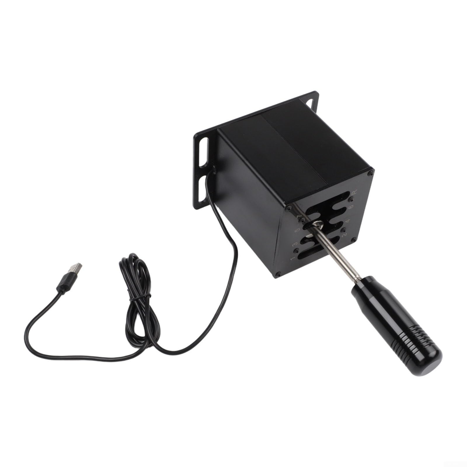 Manueller Schaltknauf aus Aluminiumlegierung und Kohlefaser, kompatibel mit Logitech G27 G29 T300 Rennrädern für Simulationsspiele, Schwarz (7-HB045)