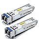 10Gtek [2 Stück] HP Kompatibel 1G SFP LX Singlemode Transceiver J4859A/ J4859B/ J4859C/J4859D, 1000Base-LX SFP Mini-Gbic Modul, Dual LC Connector, 1310nm, bis zu 20km