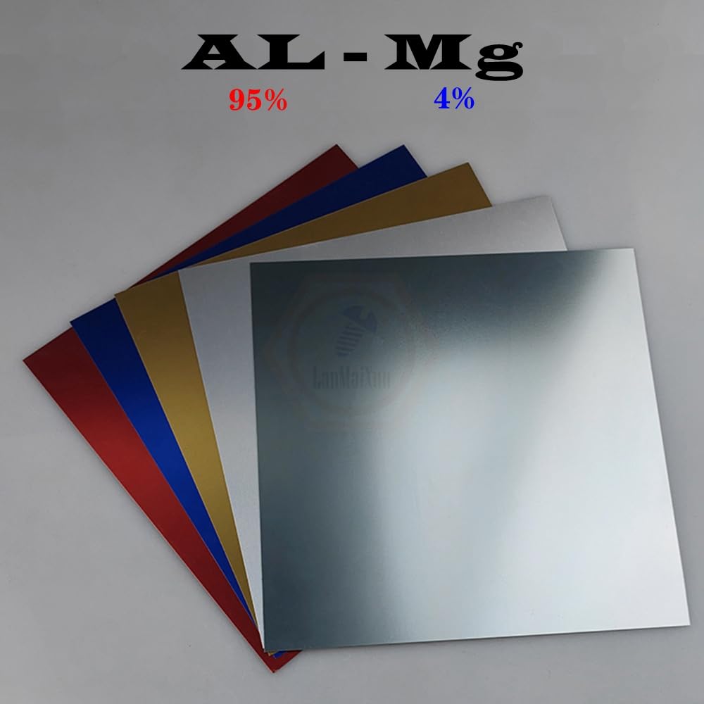 1pcs 1.5×300×300mm 【Bleu】 Anodized 5052 aluminum magnésium alloy feuilles