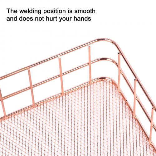 MaraFansie Lot De 4 Paniers En Fil Métallique à Suspendre Pour Armoire, étagères Murales, Décoration Rustique