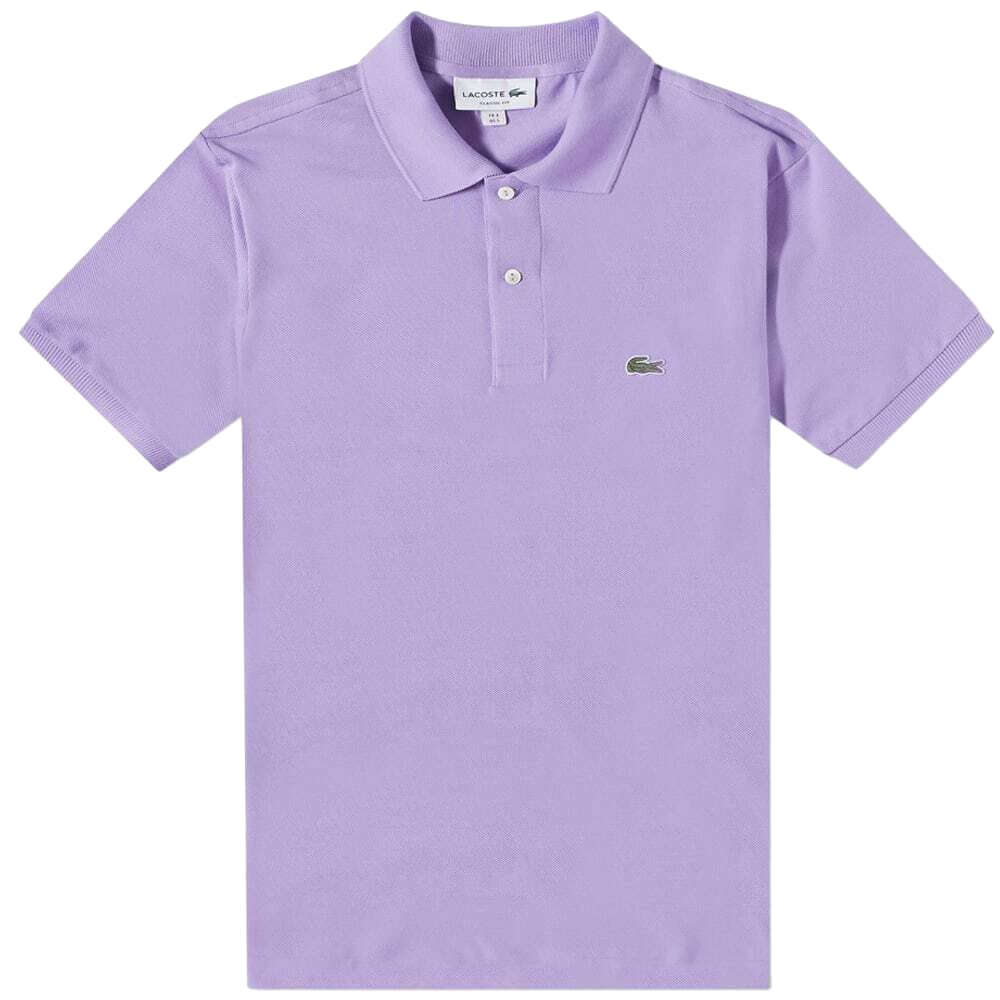 Lacoste Men's Neva L1212 Classic Fit Cotton Polo In Lilac (Uk, Alpha, L, Regular, Regular)