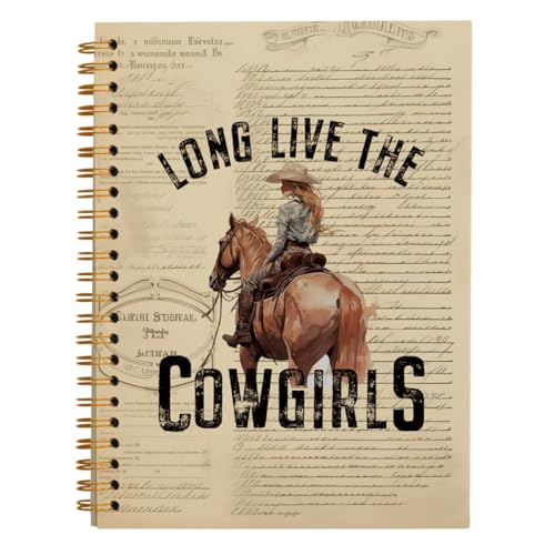 Carnet de notes Preppy Western rétro West Cowgirl pour fournitures de bureau d'école