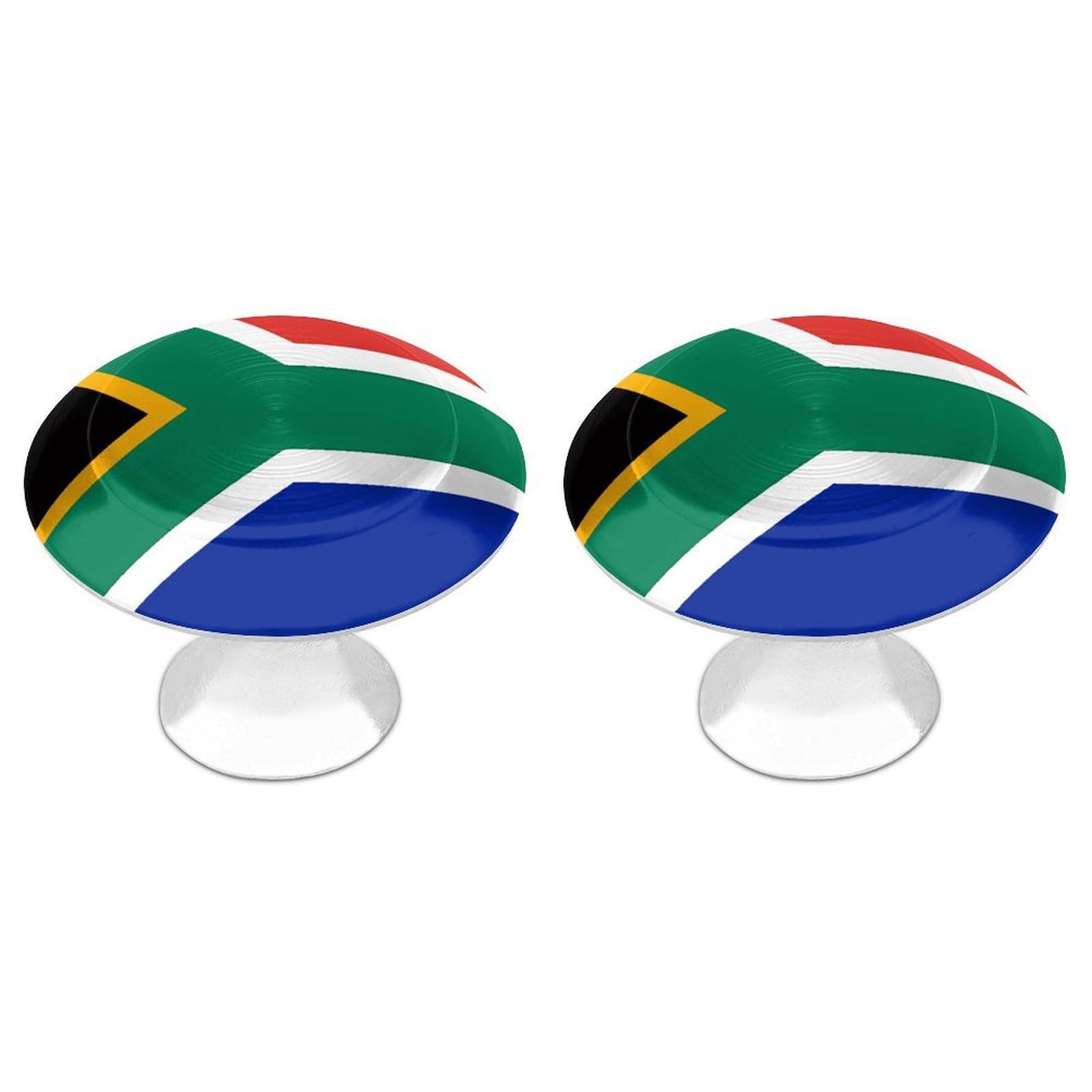 Btcowzrv Style South Africa Flag 2 Pack Cabinet Knobs Drawer Pulls