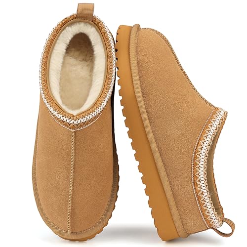 Mishansha Fuzzy Fur Lined Clogs