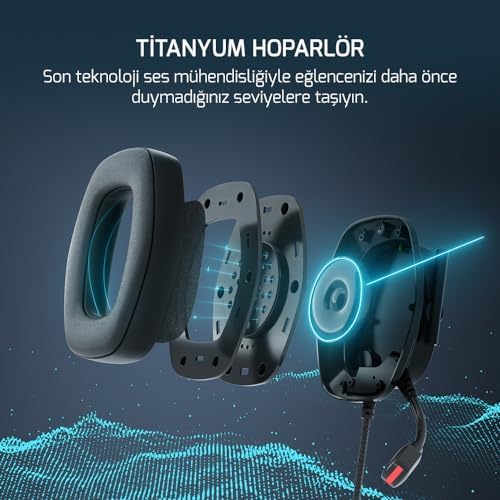 Game Power Kai Titanium Siyah 7.1 Surround Hi-Fi Manyetik Pad RGB Gaming Kulaklık (2x Cooling Pad Hediyeli) - Görsel 3