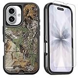 OTTARTAKS for iPhone 17 Case with Screen Protector Camo Men Boys Design, 3-Layer Full Body Rugged Shockproof Heavy Duty Protective Phone Case for iPhone 17, Camouflage