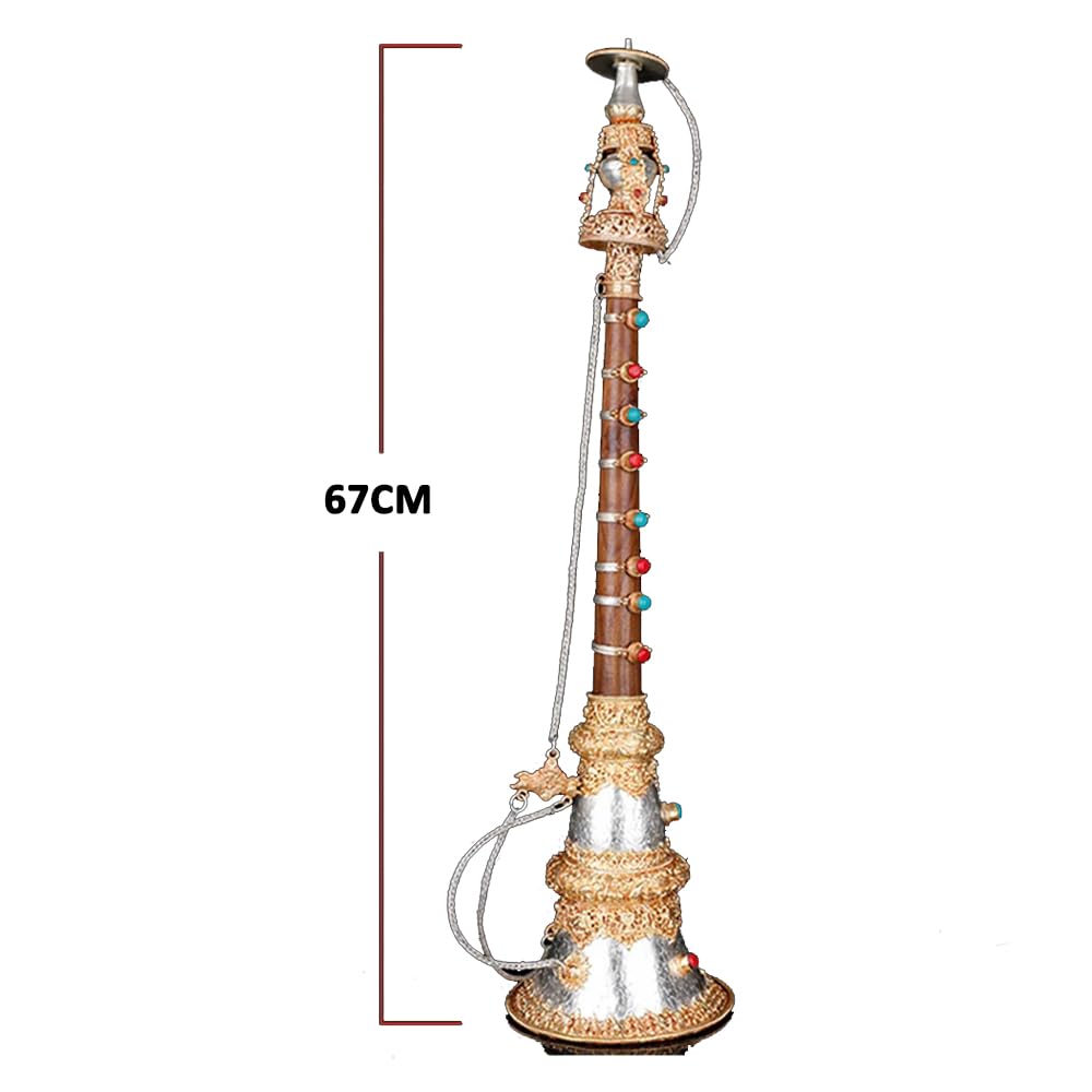 Tibetisches Kupfer-Jubelhorn, Fan-Trompete, tragbares Stadion-Jubelinstrument mit lautem, klarem Klang
