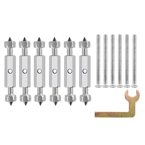 Spare Part for 118/86 Type Wall Switch Cassette Lower Case Damage Repair Tools Adjustable Length Bracket Rod Lever Socket Screw - (Color: 118 Steel 6 Pack)